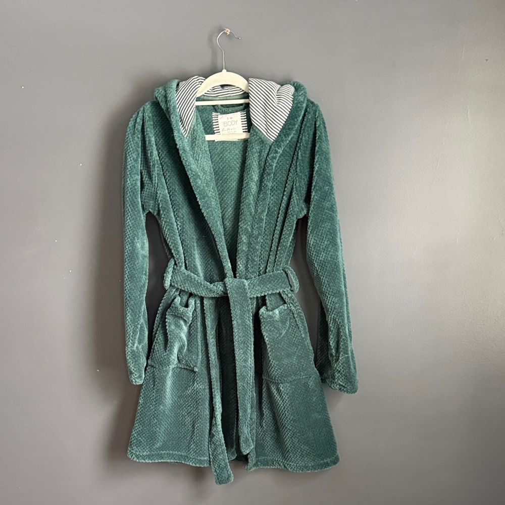 Body Wrappers Teal Hooded Robe
